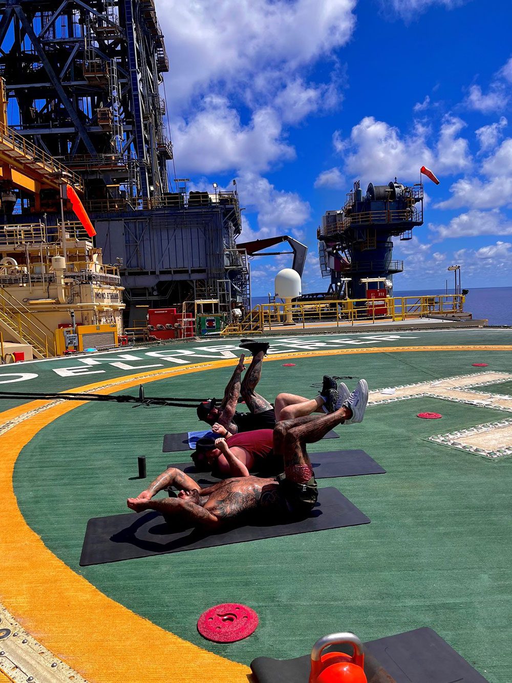 Culture of wellbeing on off shore rigs