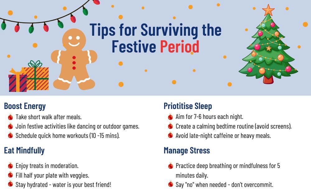 Tips for surviving the festive period and avoiding festive burnout